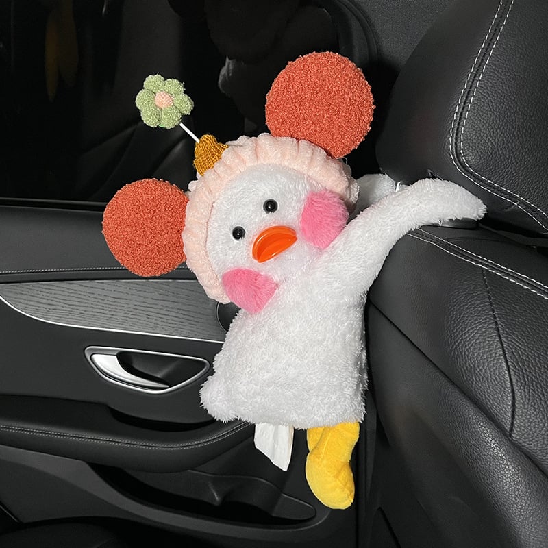 Pliš kutija za maramice u obliku patke za auto i dom – podrijetlo Kina, unutarnja dekoracija