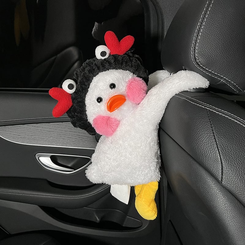 Pliš kutija za maramice u obliku patke za auto i dom – podrijetlo Kina, unutarnja dekoracija