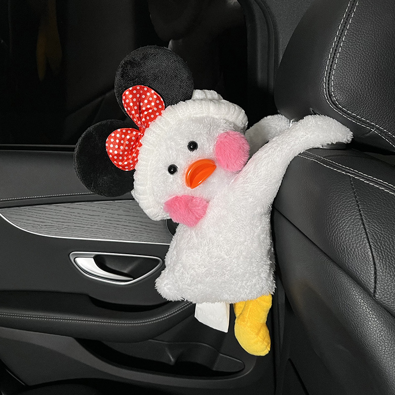 Pliš kutija za maramice u obliku patke za auto i dom – podrijetlo Kina, unutarnja dekoracija