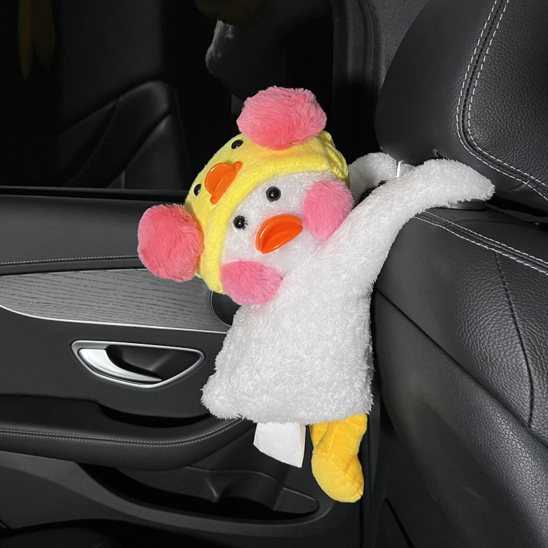 Pliš kutija za maramice u obliku patke za auto i dom – podrijetlo Kina, unutarnja dekoracija