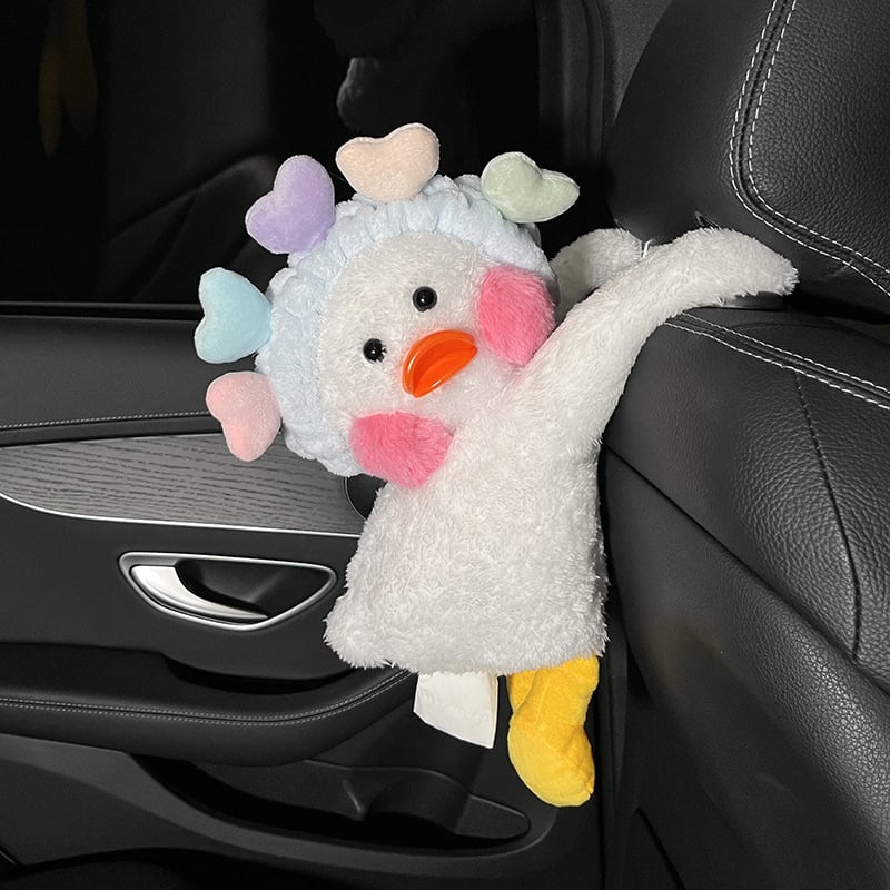 Pliš kutija za maramice u obliku patke za auto i dom – podrijetlo Kina, unutarnja dekoracija