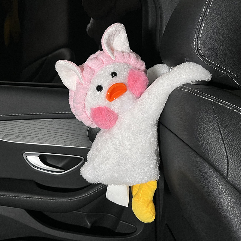 Pliš kutija za maramice u obliku patke za auto i dom – podrijetlo Kina, unutarnja dekoracija