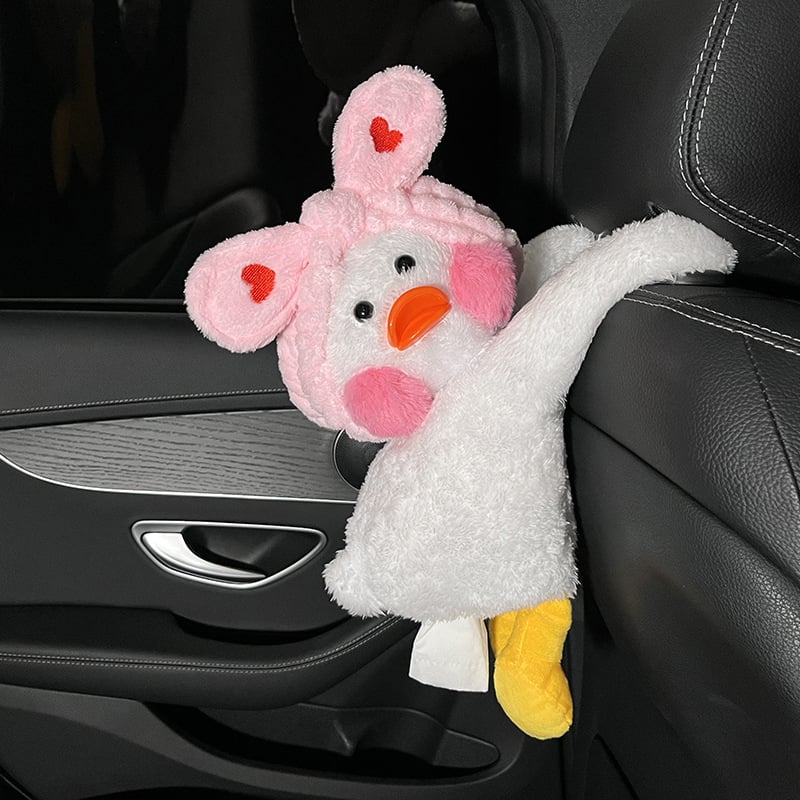 Pliš kutija za maramice u obliku patke za auto i dom – podrijetlo Kina, unutarnja dekoracija