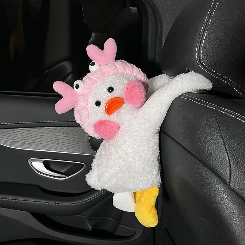 Pliš kutija za maramice u obliku patke za auto i dom – podrijetlo Kina, unutarnja dekoracija