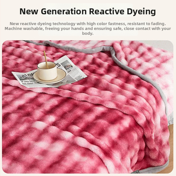 Pătură de catifea Cut Flower Bubble Cloud, cu un singur strat, cu două fețe, căldură de iarnă, 1400 g, personalizabilă