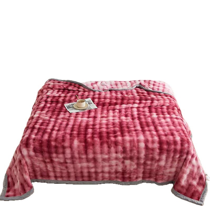 Pătură de catifea Cut Flower Bubble Cloud, cu un singur strat, cu două fețe, căldură de iarnă, 1400 g, personalizabilă