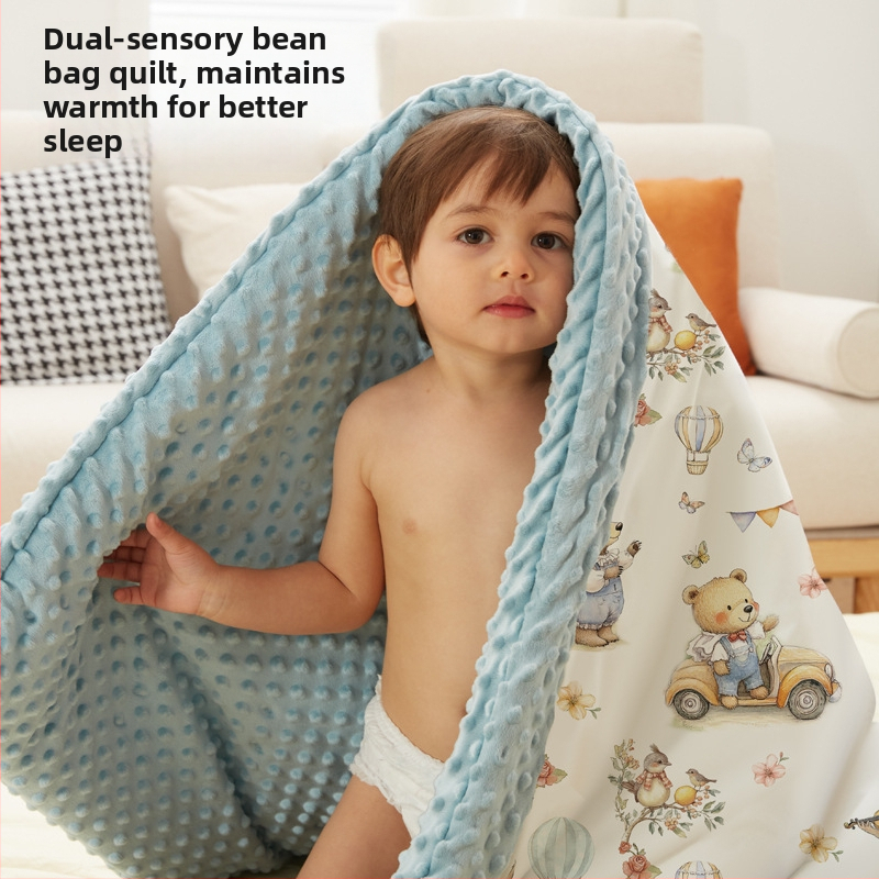 Bean antklodė kūdikiams ir vaikams - bambukų pluoštas, visų sezonų, animacinio stiliaus, 500–800 g, tinkama nuo naujagimio iki 6 metų