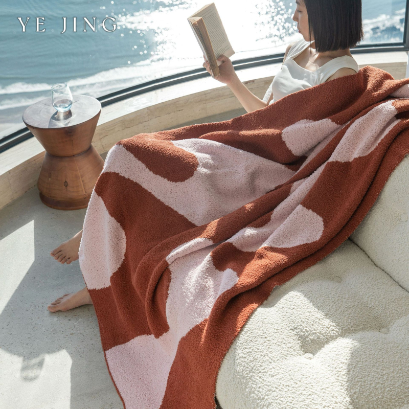 Deka u korejskom stilu s geometrijskim uzorom od poliestera, 1000–1499 g, toplina za sva četiri godišnja doba, za dnevni boravak i kauč