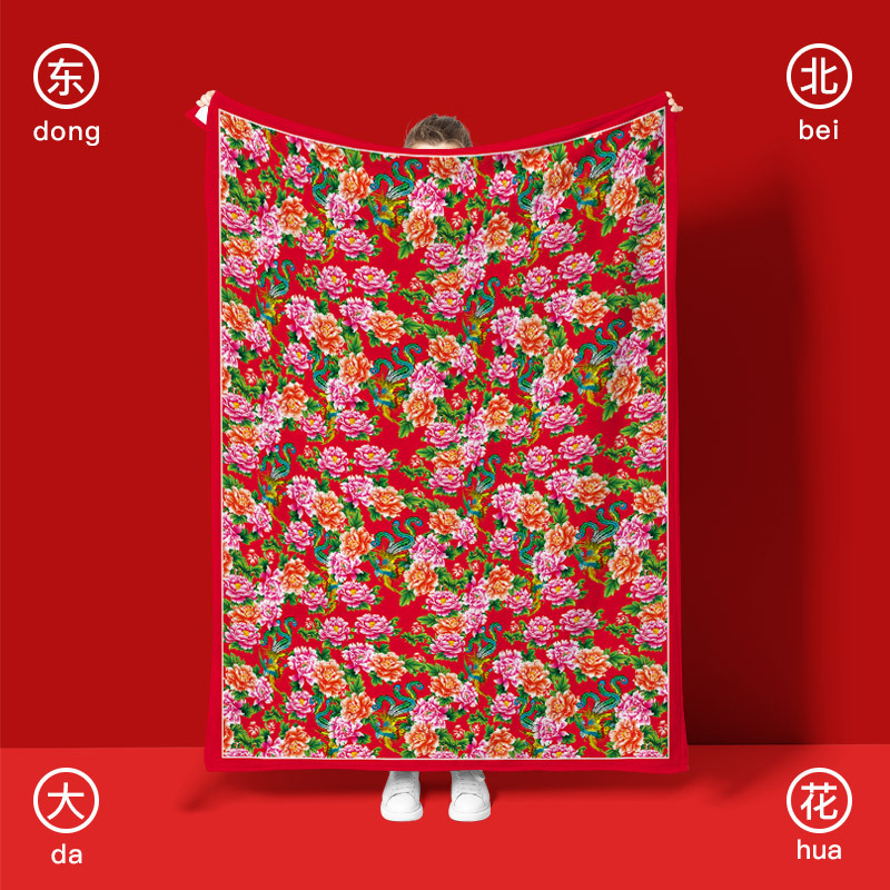 Cvjetna dvostruka flanel deka za noge, zimska upotreba, udoban odmor u uredu