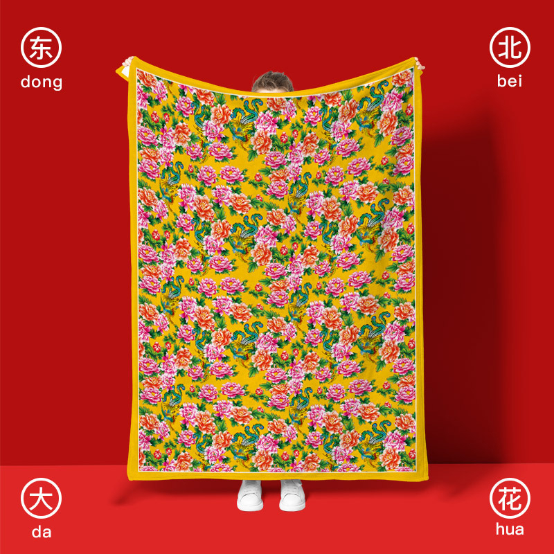 Cvjetna dvostruka flanel deka za noge, zimska upotreba, udoban odmor u uredu