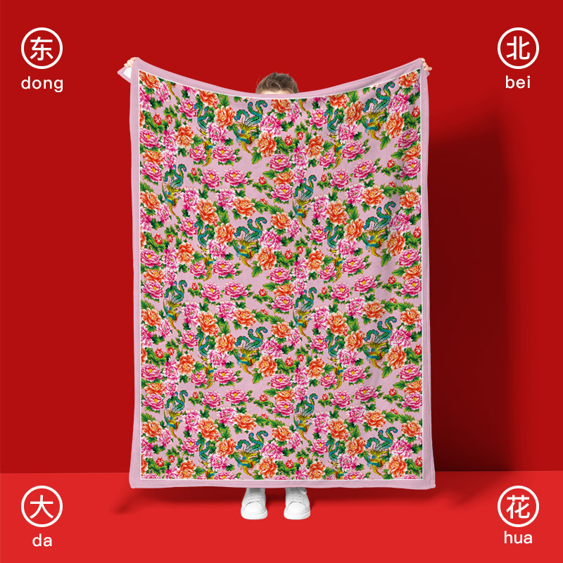 Cvjetna dvostruka flanel deka za noge, zimska upotreba, udoban odmor u uredu