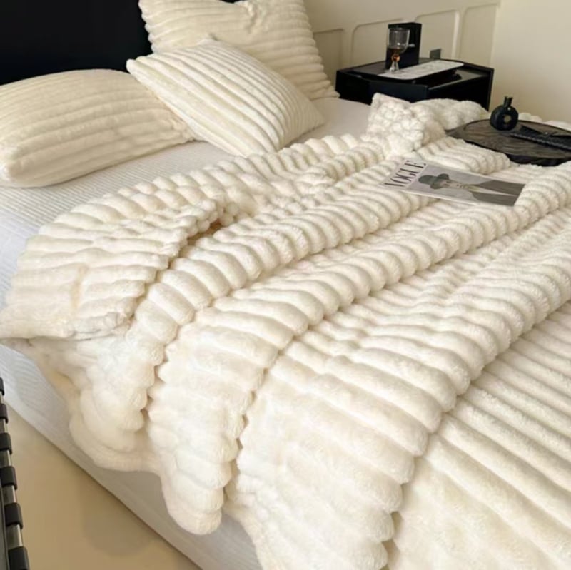 Deka za kauč od poliester flisa, 500–800 g, jednobojna, moderan minimalistički stil