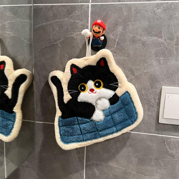 Ručnik za ruke od koralnog flisa, izšiven, 150D, 30–50 g, unisex