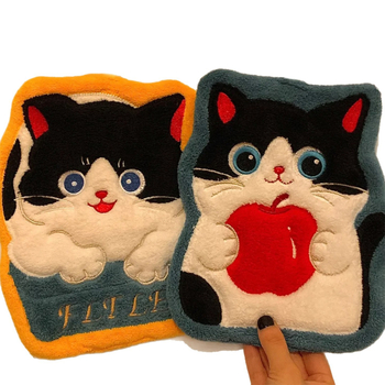 Ručnik za ruke od koralnog flisa, izšiven, 150D, 30–50 g, unisex