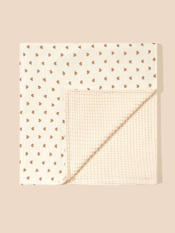 Dječja deka od 100% pamuka, sve-sezone (proljeće–zima), za novorođenčad, cvjetni uzorak, sigurnosna razina A