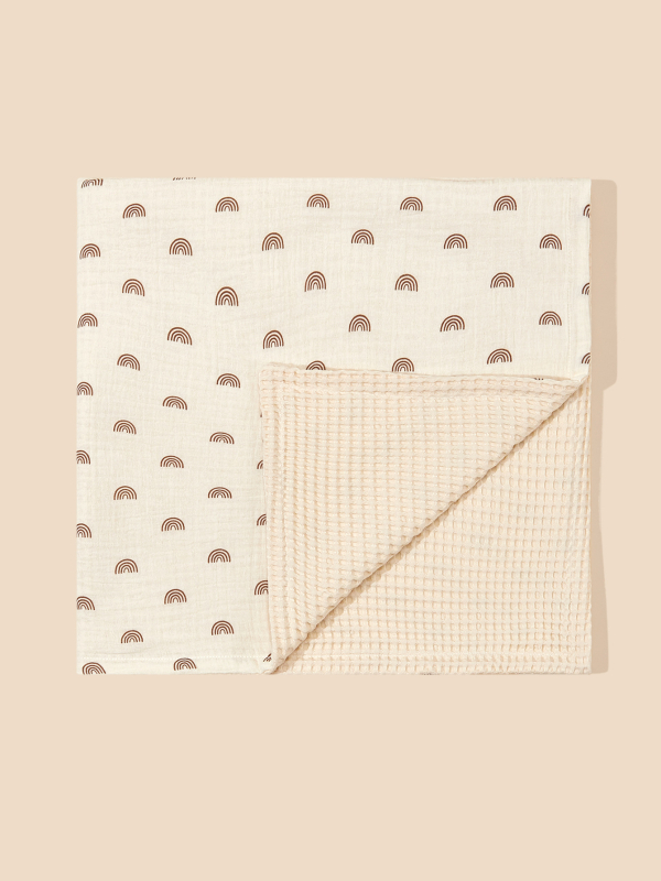 Dječja deka od 100% pamuka, sve-sezone (proljeće–zima), za novorođenčad, cvjetni uzorak, sigurnosna razina A