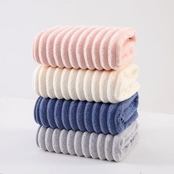 Ručni za sušenje kose od koralnog flisa, 100D pređa, šavovi uz rub, težina 50-80 g, mogućnost prilagodbe