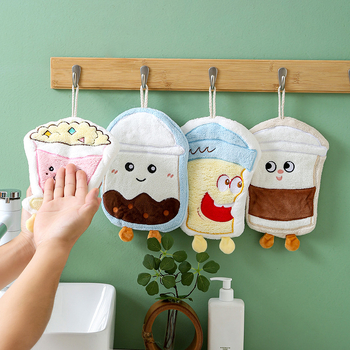 Ruknik za ruke s karikaturnim dizajnom, za vješanje, izvezen, poliester-pamuk