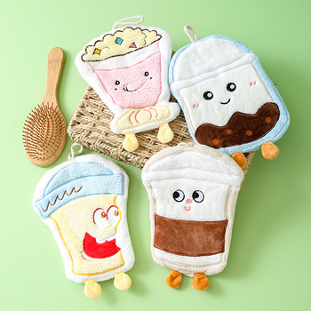 Ruknik za ruke s karikaturnim dizajnom, za vješanje, izvezen, poliester-pamuk