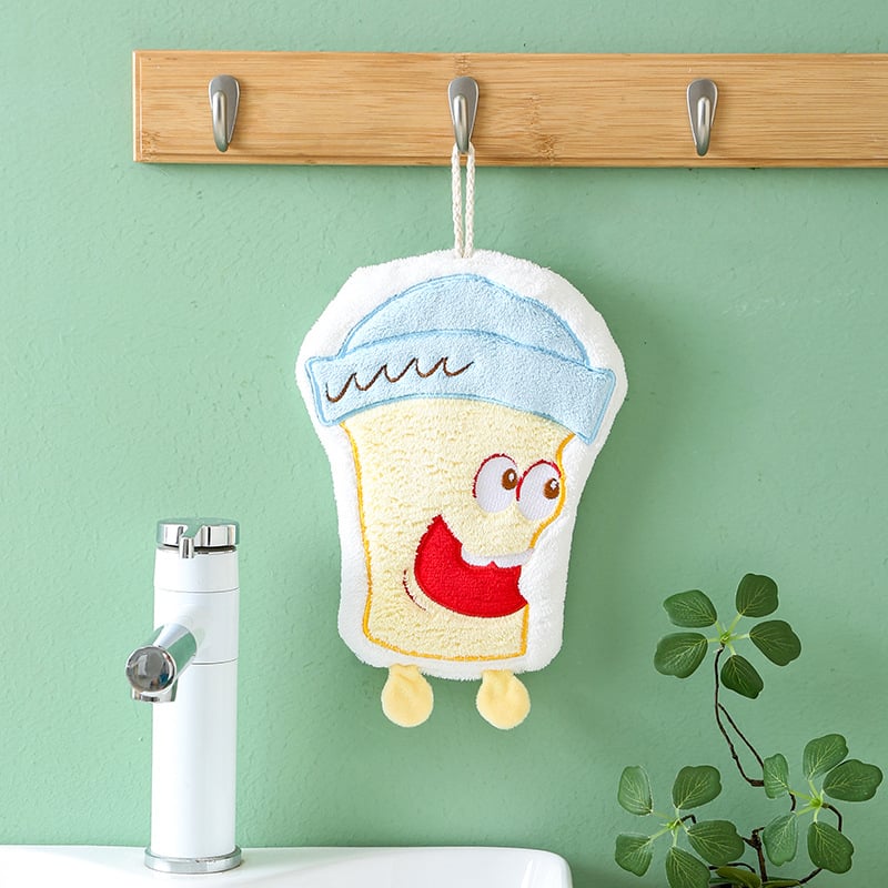 Ruknik za ruke s karikaturnim dizajnom, za vješanje, izvezen, poliester-pamuk