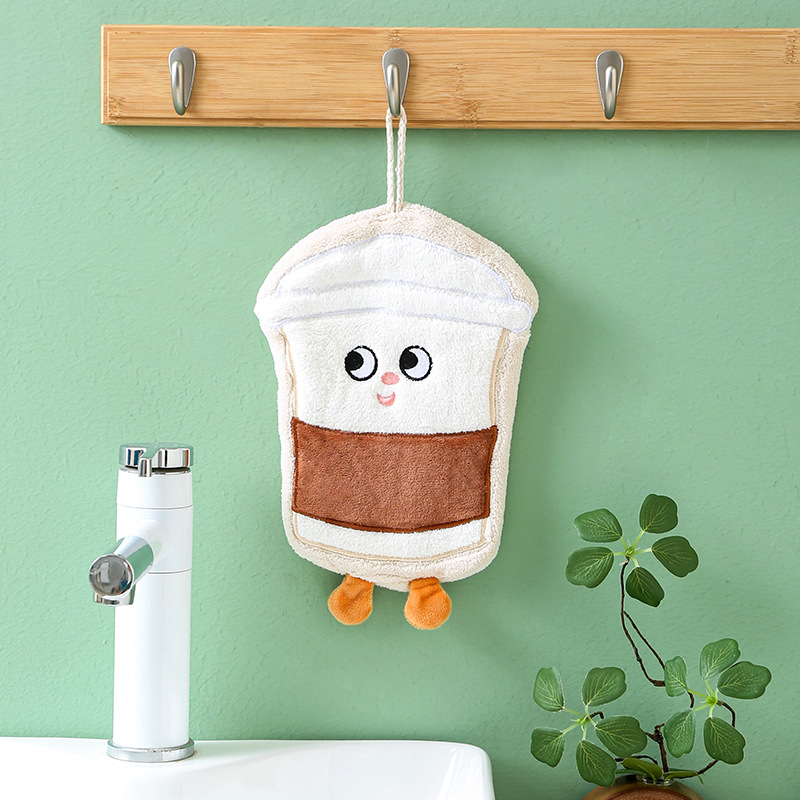 Ruknik za ruke s karikaturnim dizajnom, za vješanje, izvezen, poliester-pamuk