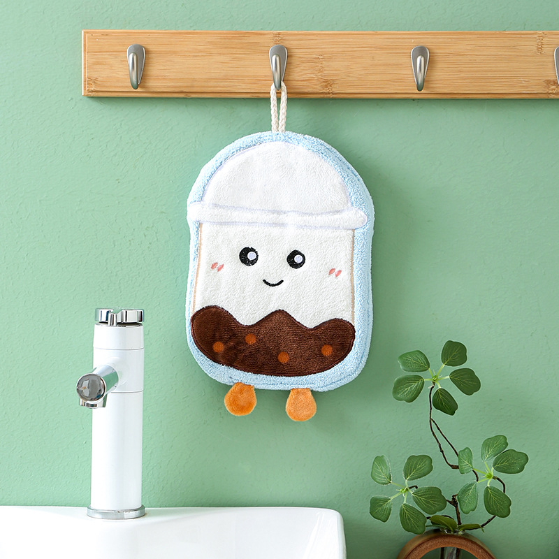 Ruknik za ruke s karikaturnim dizajnom, za vješanje, izvezen, poliester-pamuk