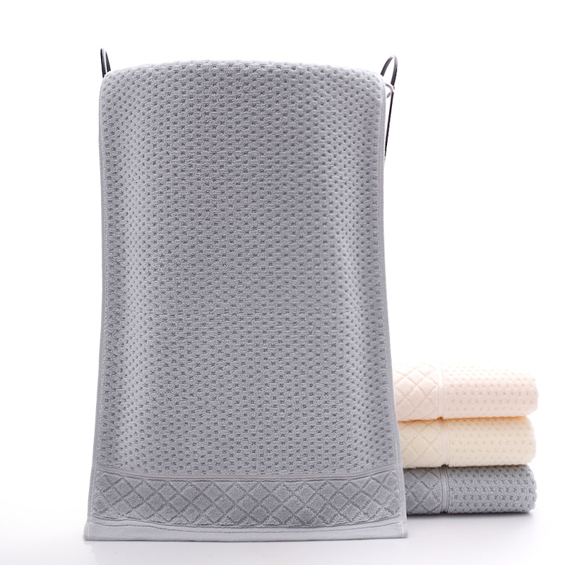 Ručnik za lice od 100% pamuka s pčelinjom mrežastom strukturom, Jacquard pletenina, 32s vlakna, 100–120 g