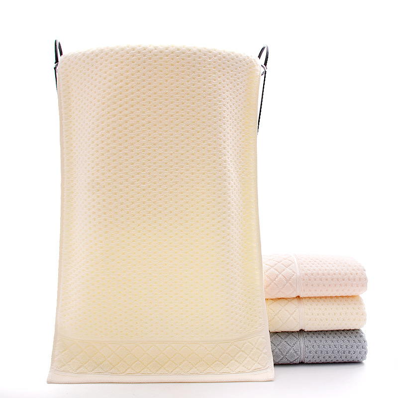 Ručnik za lice od 100% pamuka s pčelinjom mrežastom strukturom, Jacquard pletenina, 32s vlakna, 100–120 g