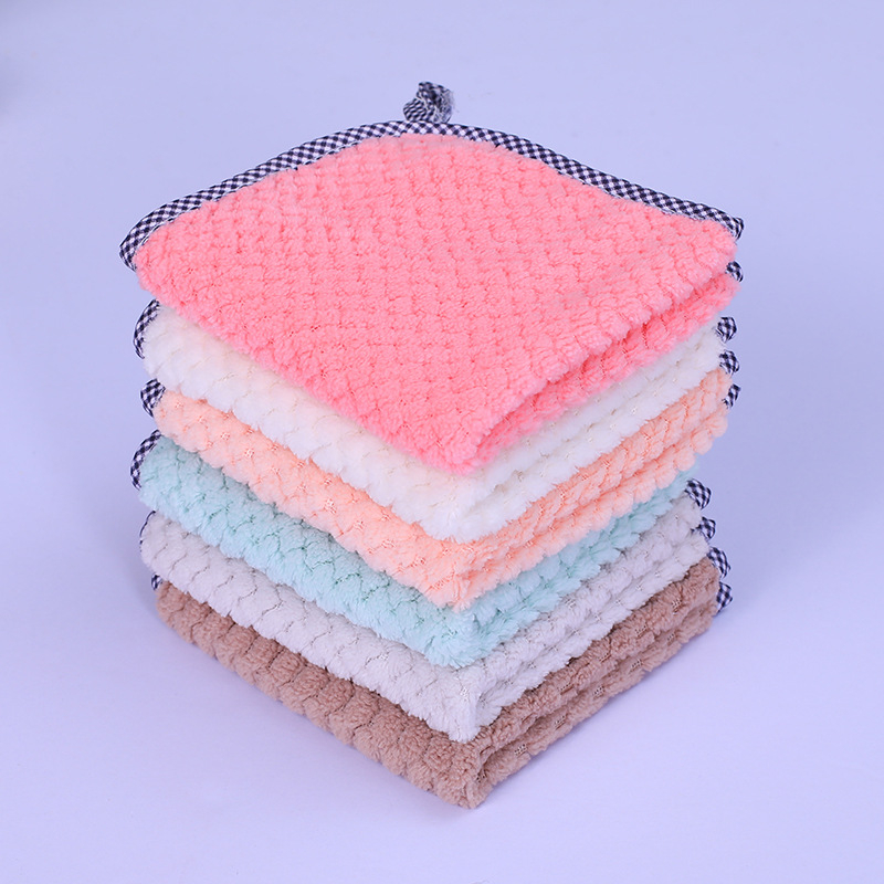 Green Bamboo mikroszálas négyzetes törölköző otthoni és autóápoláshoz, 0–5 s vízfelvétel, 240 g, egypálú fonal, szegélyezett