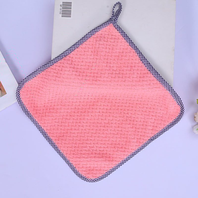 Green Bamboo mikroszálas négyzetes törölköző otthoni és autóápoláshoz, 0–5 s vízfelvétel, 240 g, egypálú fonal, szegélyezett