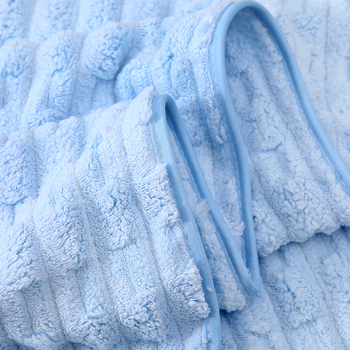 3-kom paket Coral fleece ručnici — upijajuće, brzo se suše, debeli, s rubom, za lice i struk (150D)