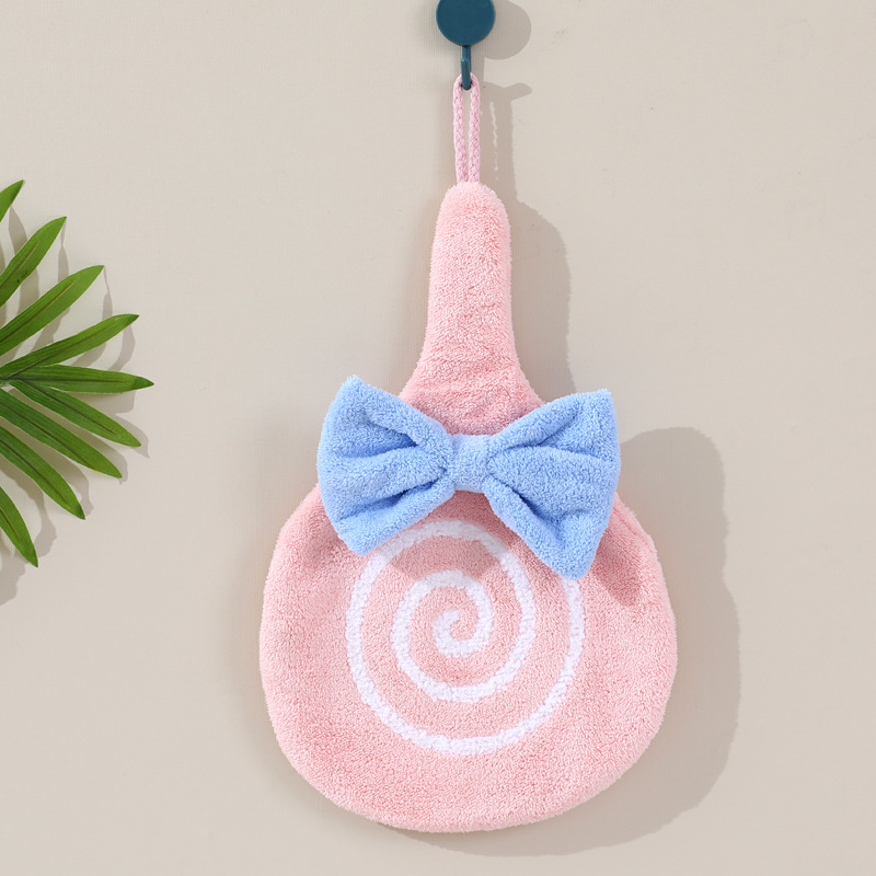 Dječji ručnik od koralnog velura za lice, izvezen, prilagodljiv (Materijal: koralni velur; Težina: <50 g; Proces: vez)