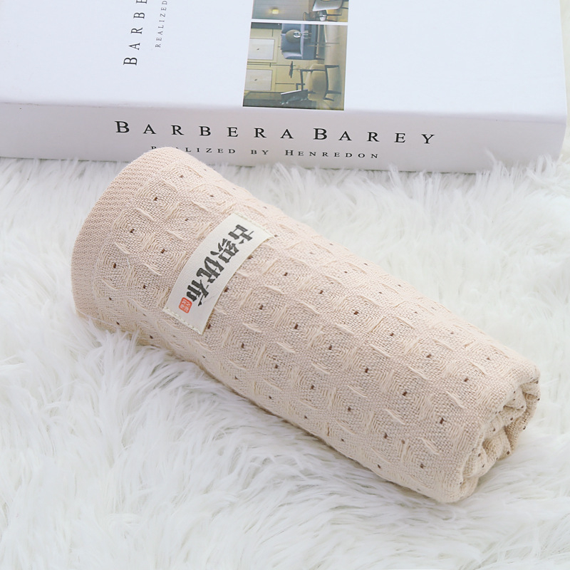 Dječji i bebi ručnik od pamuka s honeycomb kvadratnim uzorkom, 99% pamuk, combed yarn, 45 g, obrub