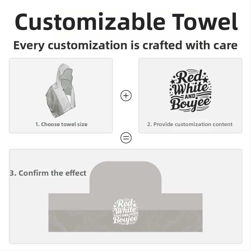 Prosop cu glugă din microfibră pentru sport – 160 g/m², absorbție 16–20 s, imprimare logo disponibil