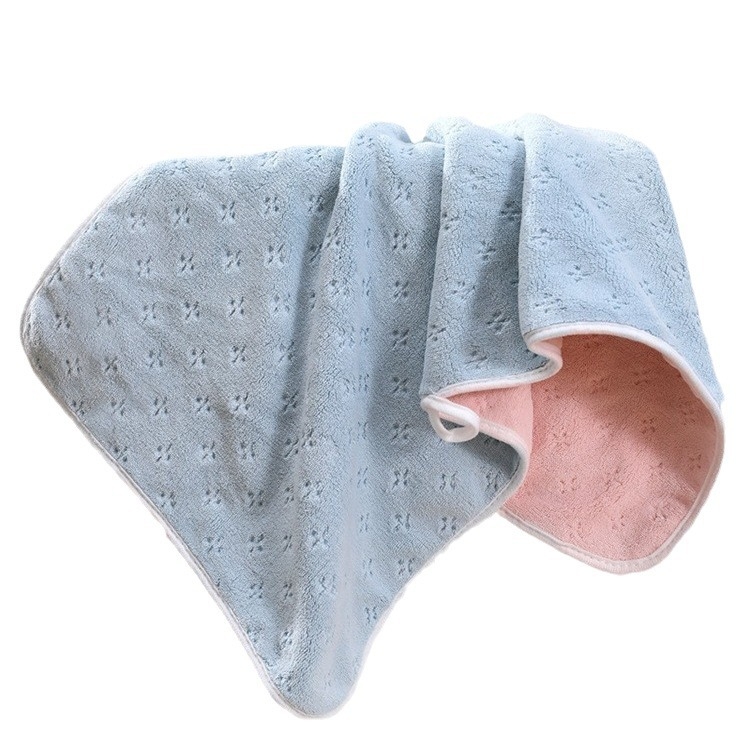 Koralni fleece ručnik za lice, 150D, obrubljen na rubu, 120–140 g