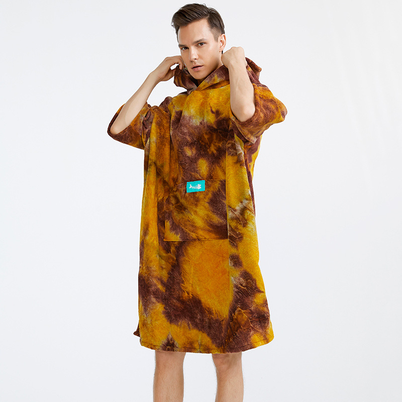 Plažni ručnik s kapuljom — fino vlakno, više od 500 g, poliestersko vlakno, jednostruko pređeno, jednostavna tkanina