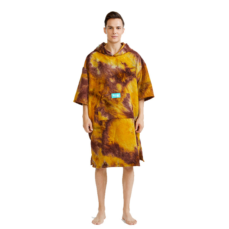 Plažni ručnik s kapuljom — fino vlakno, više od 500 g, poliestersko vlakno, jednostruko pređeno, jednostavna tkanina