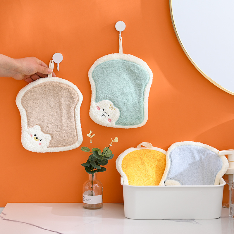 Ručni ručnik za kupaonu i kuhinju, coral fleece, tri sloja, upijajući i brzo sušeći, 30–50 g