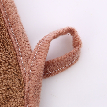 Ručnik za lice s izvezenim rubom i motivom sretnog cvijeta, koralni flis, 100d vlakno, 200 g ili više, proizvodni proces: vez, obrub, izrezani velur