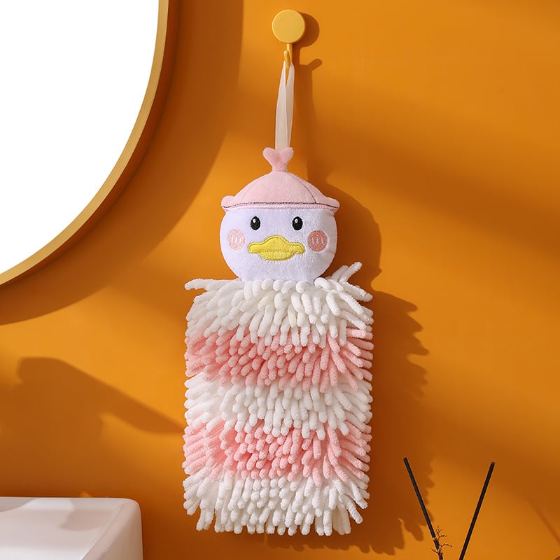 Kéztörlő gyerekeknek Chenille anyagból, 100-120 g, 150D, hímzés, vágott velúr