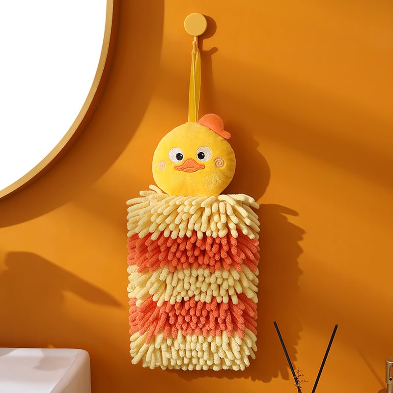 Kéztörlő gyerekeknek Chenille anyagból, 100-120 g, 150D, hímzés, vágott velúr