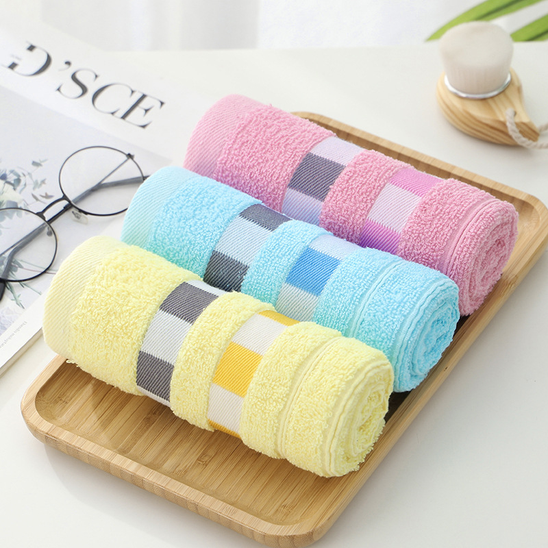 Prosop de față din bumbac cu logo imprimat — jacquard/țesătură simplă, 100–120 g, personalizare disponibilă