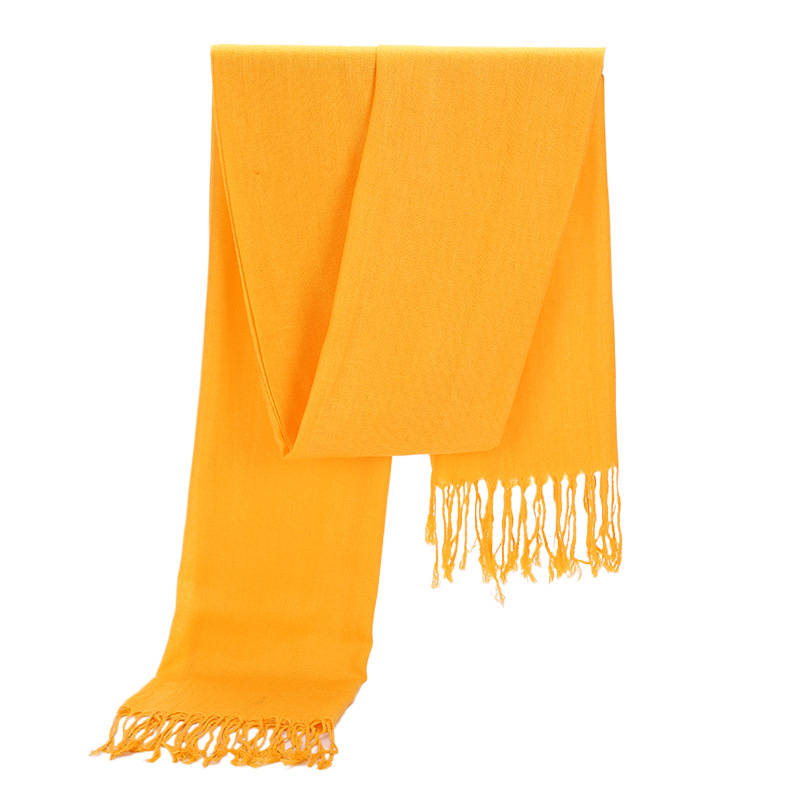 Satenski šal s ušivenim logom, za sve sezone, srednje duljine, svestran