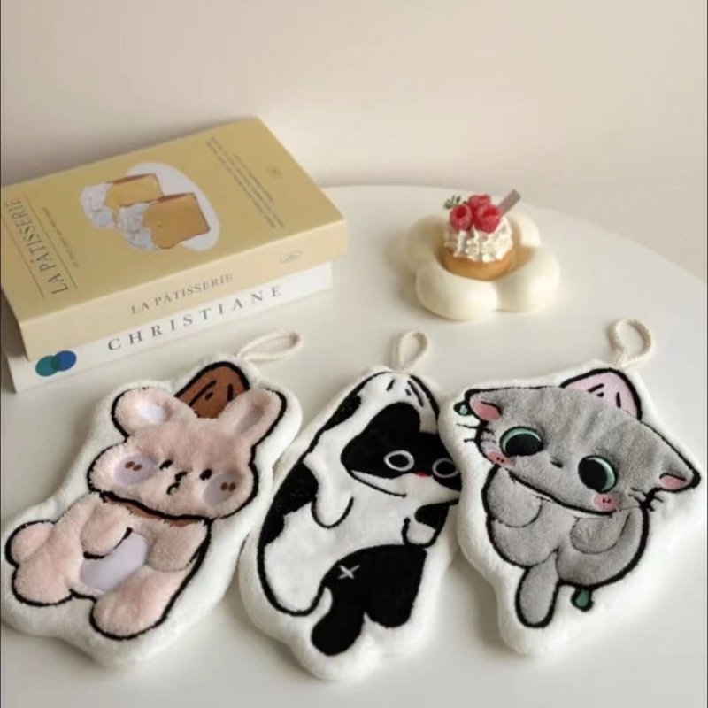 Ručnik za ruke - Koralni velur, zgušnjeni i super upijajući; vez, 150D niti, prilagodljivo