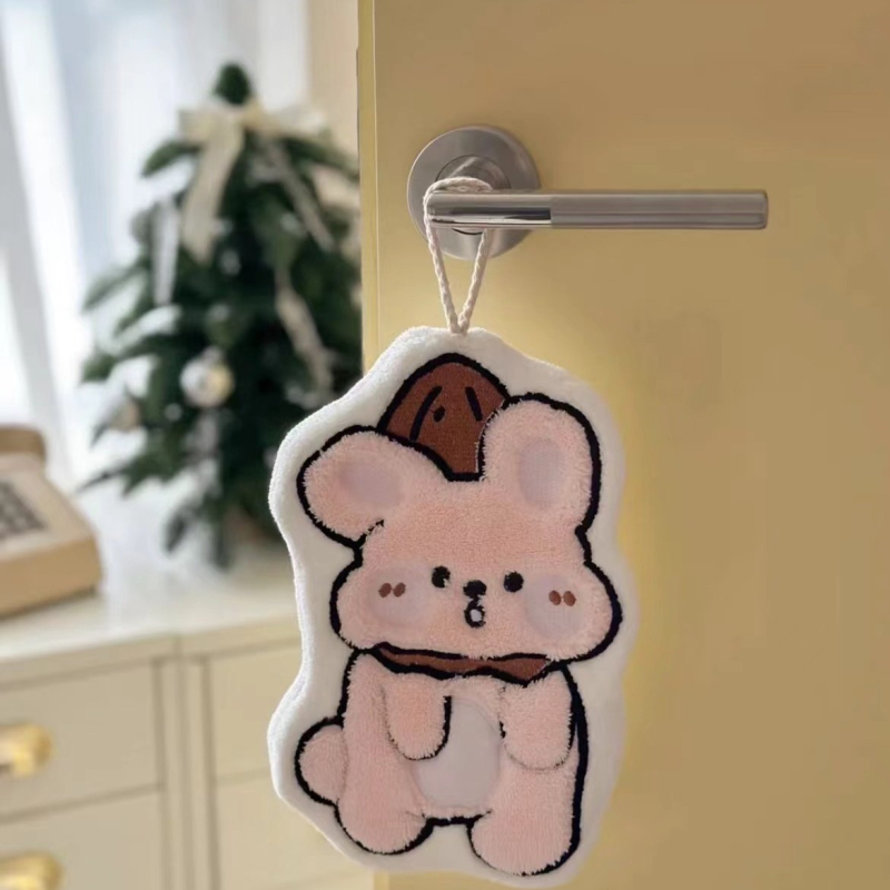 Ručnik za ruke - Koralni velur, zgušnjeni i super upijajući; vez, 150D niti, prilagodljivo