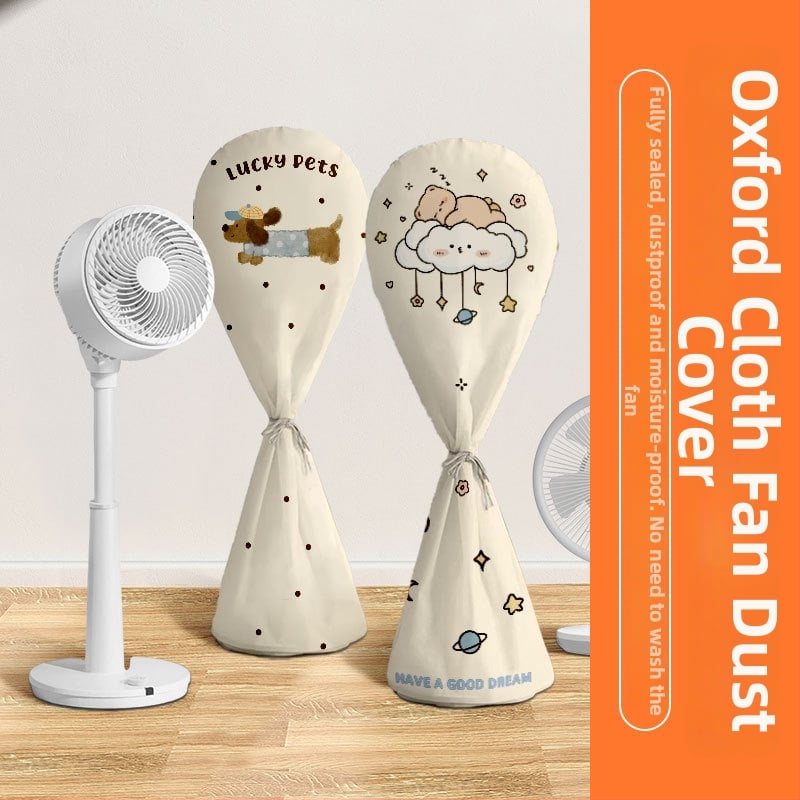 Прахозащитно покривало за вентилатор - полиестер, Qiao Man, карикатурен стил, универсално покривало