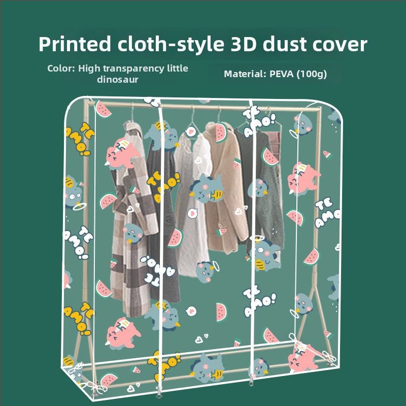 Põrandal seisev läbipaistev riide tolmukaitsekatt, PEVA, tolmukindel ja niiskuskindel, pestav ja kokkupandav