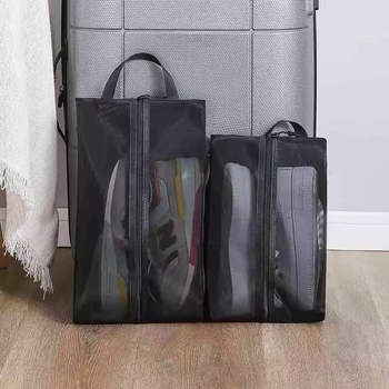 Мрежеста чанта за обувки за дома и пътуване – преносима, прахоустойчива