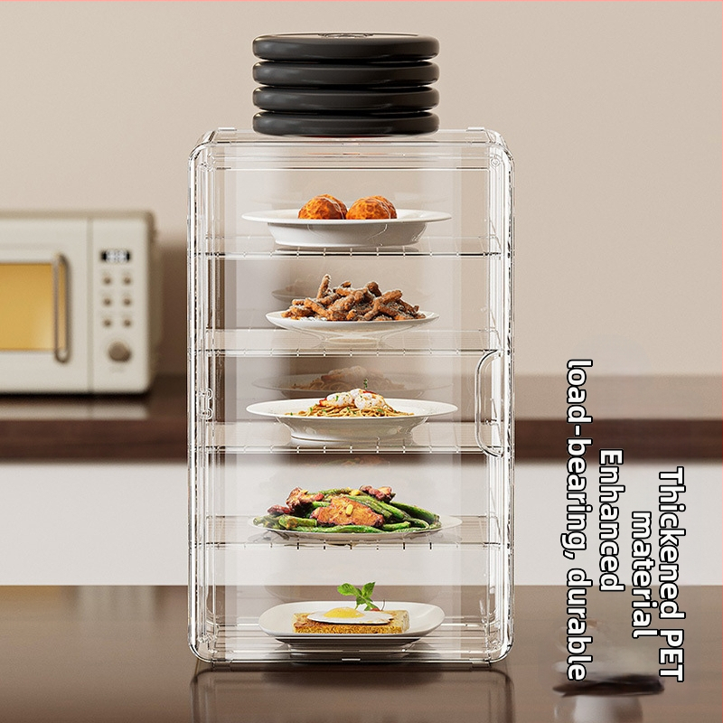 Yunjian virtuvės laikymo stovas su izoliuotu daugiasluoksniu nuimamų maisto dangteliu — plastikas, modernus paprastas dizainas, daugiafunkcinis ir dulkių atsparus