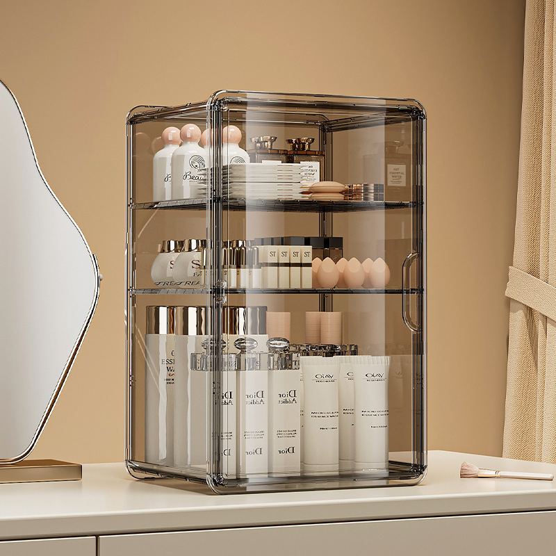 Yunjian ράφι αποθήκευσης κουζίνας με μονωμένο πολύεπίπεδο αφαιρούμενο κάλυμμα τροφίμων — πλαστικό, μοντέρνος απλός σχεδιασμός, πολυλειτουργικό και ανθεκτικό στη σκόνη